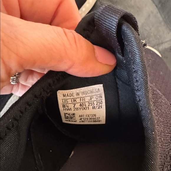 Adidas Puremotion Adapt Sneakers Core Black White Slip-On size 8.5 cloudfoam - Picture 4 of 4